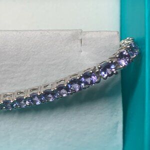 *New* Tanzanite + Silver Tennis Bracelet